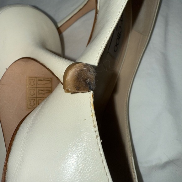 Jimmy Choo high heels! Cream with a gold buckle! - Picture 10 of 15